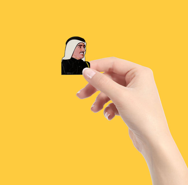 oh, Wanted Studio Brooch - Sheikh Maktoum bin Rashid Al Maktoum 02, Metal